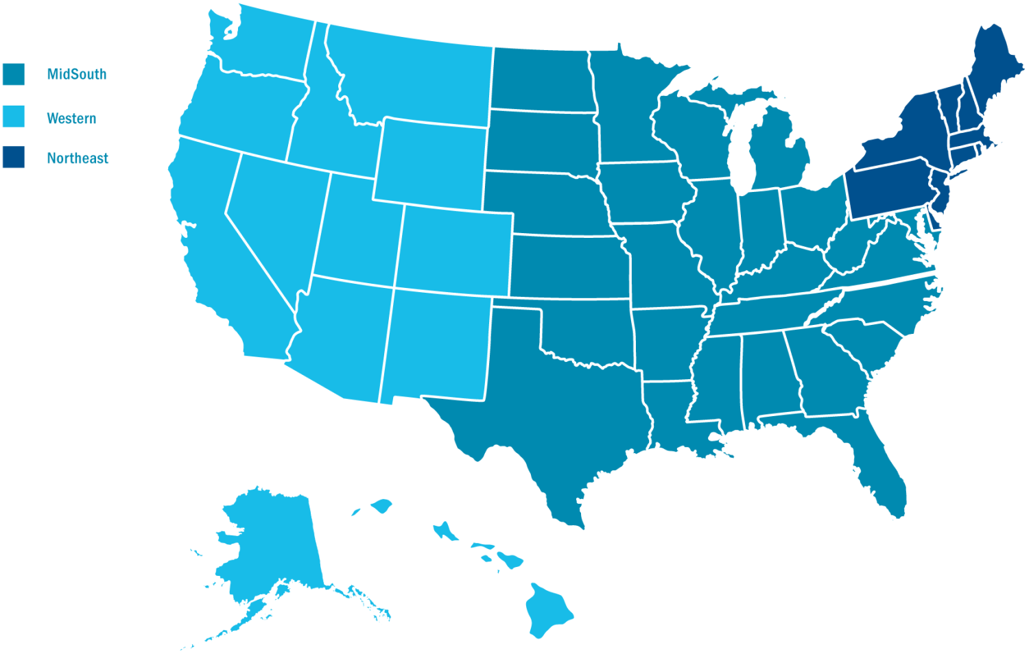 Casualty Contact Us Map by Region