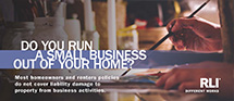 home business insurance artist consumer buckslip