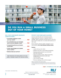 home business insurance juggler consumer brochure