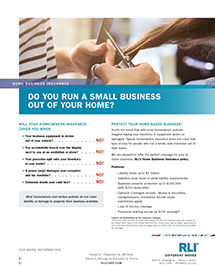 home business insurance stylist consumer brochure